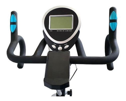 Bicicleta ergométrica Black Panther Suet cor branco e azul