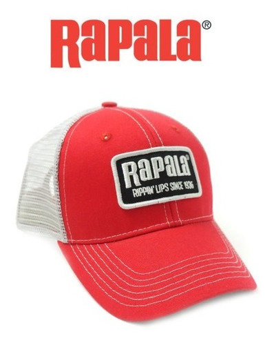 Gorra Rapala Promohat Rojo/rejilla Gris