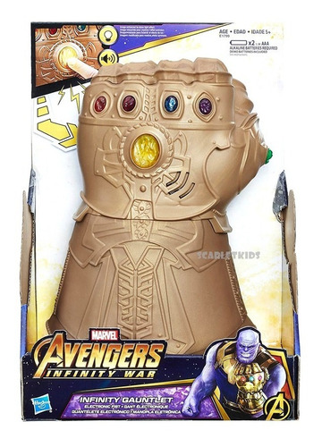 Thanos Guantelete Del Infinito Luz Y Sonido Hasbro Original 