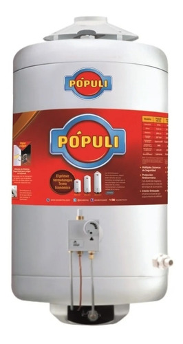 Termotanque Populi Ecotermo 100lts C/sup - 1 Años Garantia