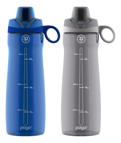 Botella De Agua Tritan Con Tapa Chug Pogo De 32 Oz (paquete 