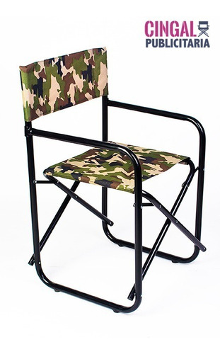 Sillon Director Caño Redondo C/pint. Color Bca/ Ngra O Gris