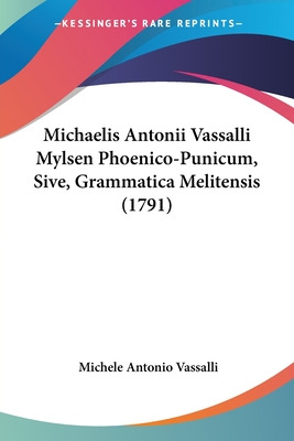 Libro Michaelis Antonii Vassalli Mylsen Phoenico-punicum,...
