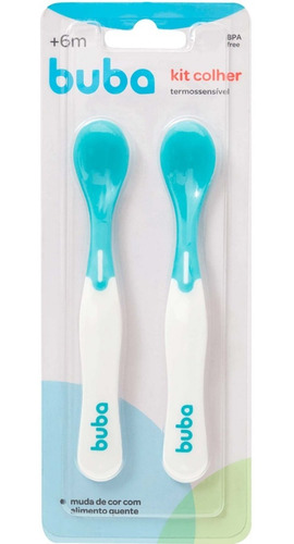 Imagem 4 de 5 de Kit 2 Colheres Térmica Termossensível Muda Cor Quente Buba