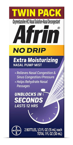 Afrin No Drip Descongestionante Nasal 2pack 