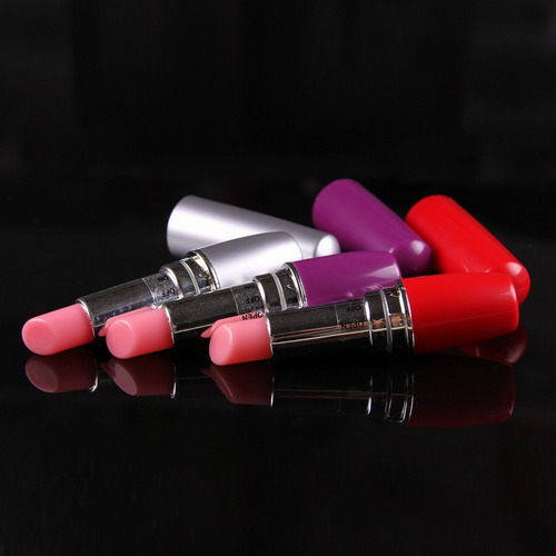 Vibrador Camuflado Bala Lapiz Labial Colores