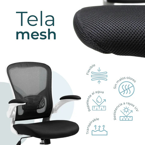 Silla Ejecutiva Vest W Con Soporte Lumbar De Tela Mesh