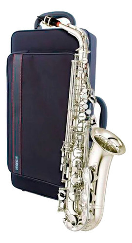 Sax Alto Yamaha Estandar Con Llave De Fa Plateado Yas-280s