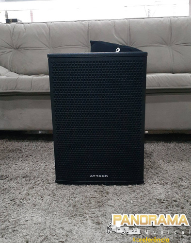Caixa Amplificada Attack Vrf-1230a Igreja Shows Eventos Cor Preto