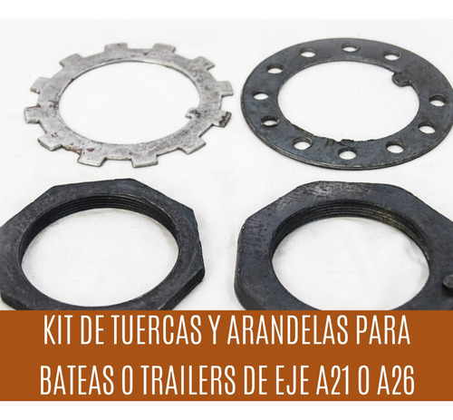 Kit De Tuercas Para Batea Eje A26 Y A21