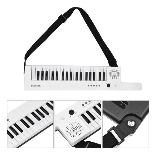 Piano Electrónico De Guitarra De 37 Teclas Con Mini Teclado