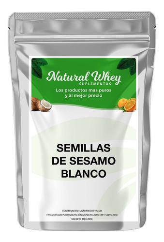 Semillas De Sesamo Blanco 500 Gr