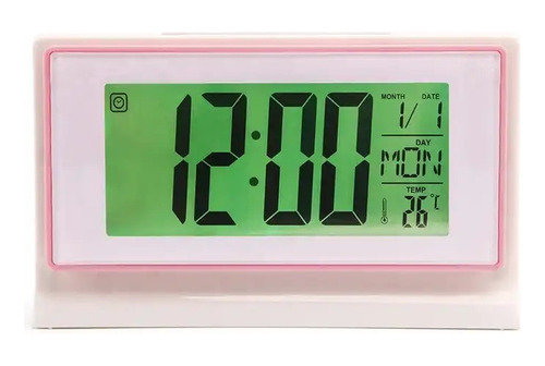 Reloj Digital De Escritorio Alarma Temperatura Con Luz Led