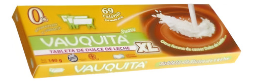 Vauquita Tableta Xl Light Con Dulce De Leche X 140 Gr
