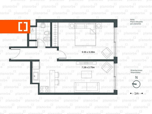 Venta De Apartamento Obra Construcción 1 Dormitorio En Pocitos Nuevo, Infinity 26 Unidad 803