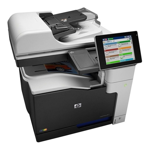 Impresora a color multifunción HP LaserJet Enterprise M775DN 220V - 240V blanca y gris