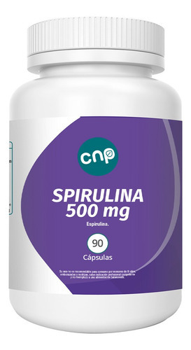 Spirulina 500 Mg 90 Cápsulas. Sabor Neutro