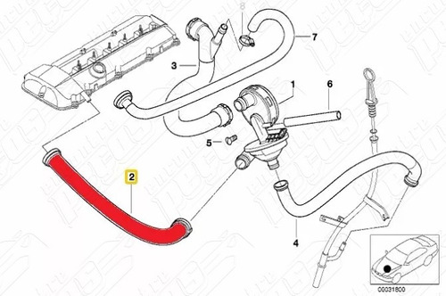 Bmw Z3 2.8 Roadster 1997-1998 Tubo Separador Óleo Motor