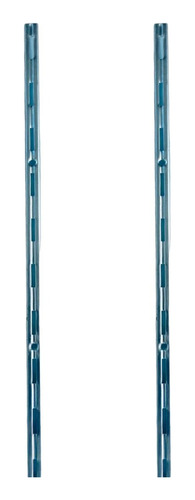 2 X Trilho Cremalheira Simples 150cm Zincado Fico