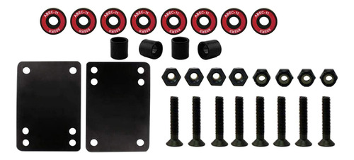 Monopatín Longboard Truck Bridge Abec-11 Rojo Claro