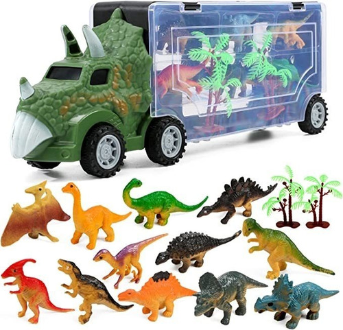 Camión De Juguete De Dinosaurio Para Niños, Transportador.