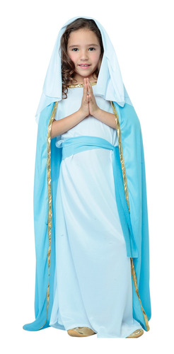 Disfraz Para Navidad Virgen María Pastorela Azul