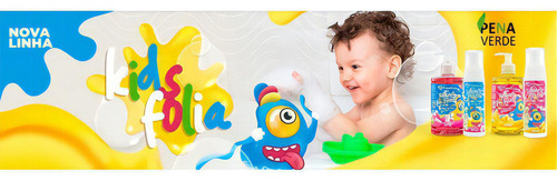 Sabonete Espuma Para Banho Infantil Kids 200ml - Banana