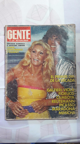 Revista Gente 754 Susana Gimenez Draghi 3 Enero 1980 