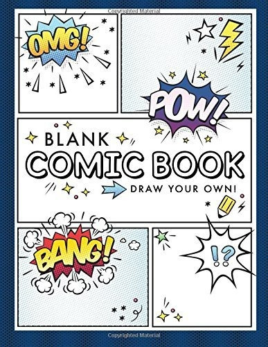 Book : Blank Comic Book (draw Your Own Comics) A Large...