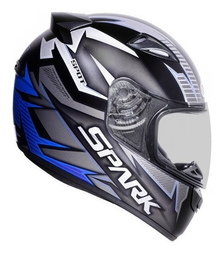 Capacete Masculino Ebf New Spark Spot Fechado Moto