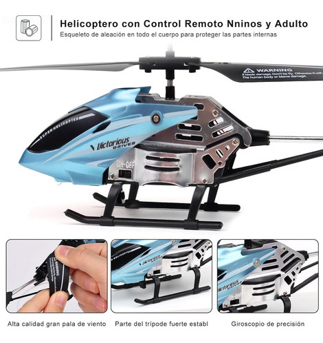 Helicoptero Radio Control Mini,avión De Control Remoto Anti-