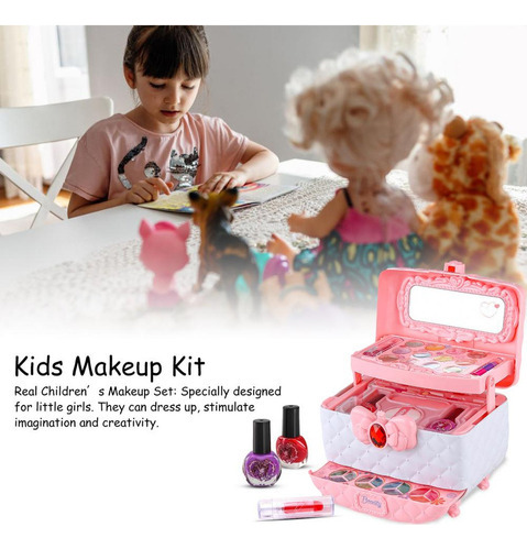 Estojo De Maquiagem Infantil Com Mala De Unicórnio Top Gifts