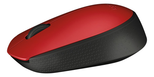 Mouse inalámbrico Logitech M170 rojo y negro