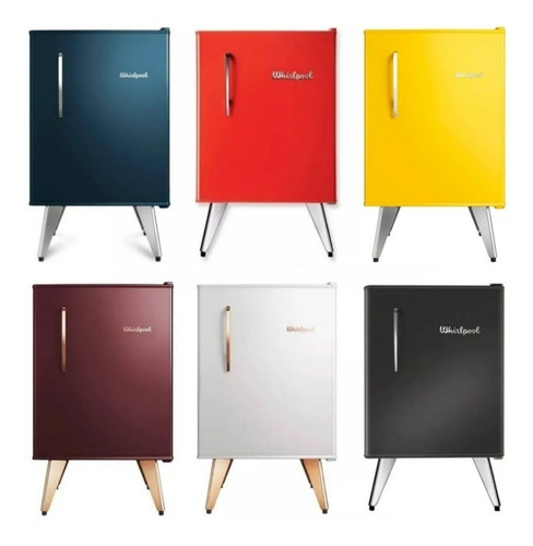 Imagen 1 de 5 de Heladera Retro Compacta Whirlpool Wra09 76lts Eps
