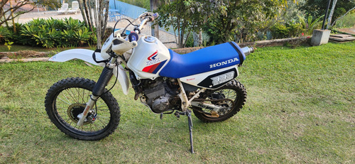 Moto De Trilha Honda Xlx 350r Com Placa Amarela
