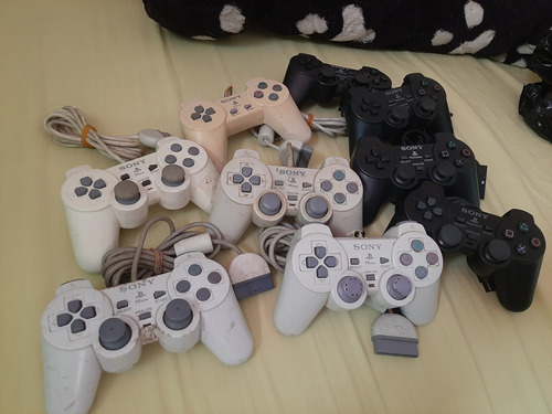 Control Alambrico  Sony Playstation 1  Blancos Y Negros