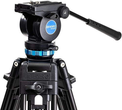 Imagen 7 de 10 de Tripode Benro Cabezal Video Profesional Fluido Kh26p 184cm