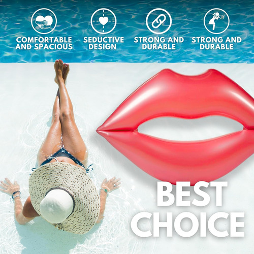 Salvavida Para Alberca Anillo De Natación Inflable Labios