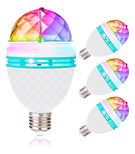 Iagbibui Bombilla De Bola De Discoteca, 3 W, E27 Rgb De Colo