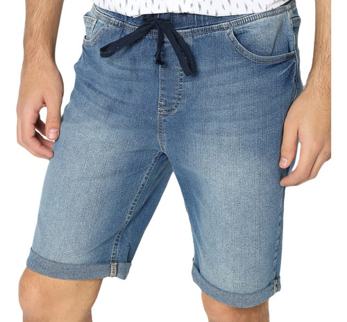 Imagen 3 de 4 de Bermuda De Mezclilla Strech Rewind Para Hombre