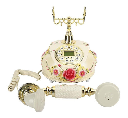 Ms-525a Vintage Teléfono, Vintage Antiguo Teléfono Para Apag