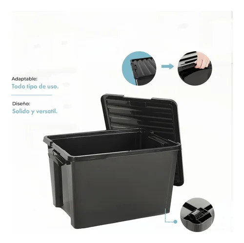 Caja Organizador Life Box 95lts De Plástico Gardenlife