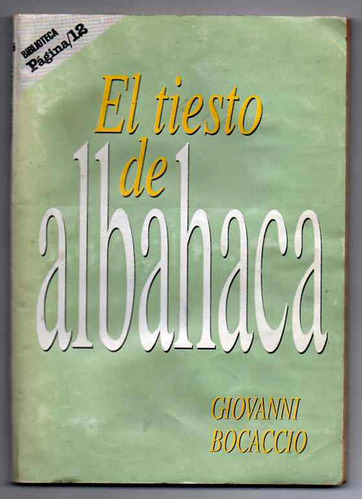 El Tiesto De Albahaca - Giovanni Bocaccio
