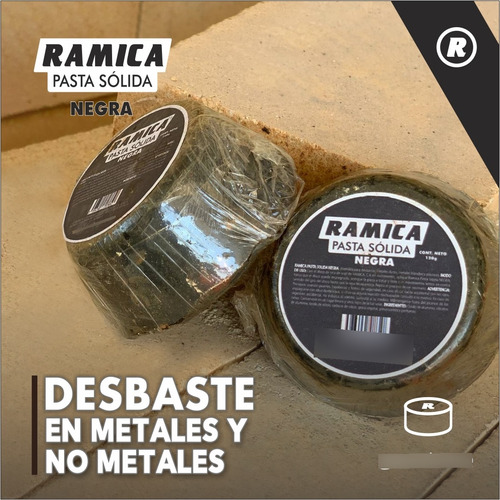 Pasta Negra Para Desbaste De Metales  +120g Ramica