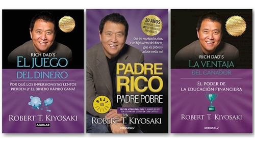 Combo 3 Libros Robert Kiyosaki Padre Rico Padre Pobre