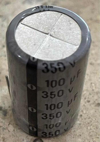 2pcs Capacitor Electrolitico 100uf 350v 3.8x2.0cm