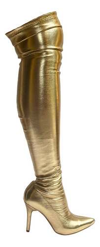 Imagen 1 de 9 de Bota Extralarga Felipe Rentería Tacón 10cm Maxibota Stretch