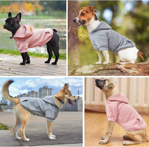 Suéter Con Capucha Para Perros Pequeños Y Medianos Con Bolsi