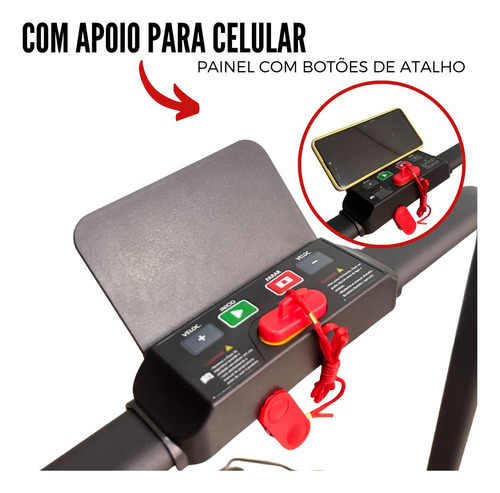 Esteira Elétrica Dobrável 2 Em 1 Portátil 100kg 2.0hp 12km/h