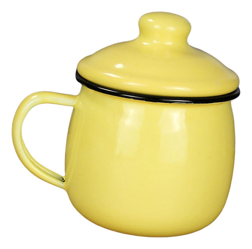 Taza De Esmalte De 380 Ml Con Asa, Taza De Té Para